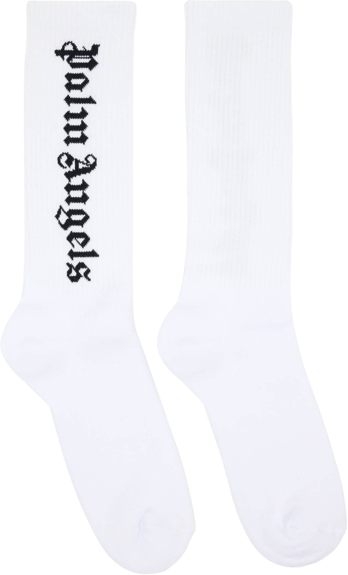 Palm Angels White Classic Logo Socks