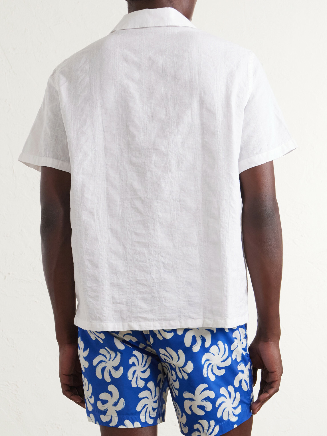 Onia - Cotton and Linen-Blend Polo Shirt - White