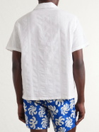Onia - Cotton and Linen-Blend Polo Shirt - White
