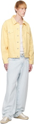 Maison Kitsuné Yellow Trucker Denim Jacket