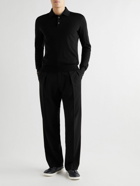 Zegna - Cashmere and Silk-Blend Polo Shirt - Black