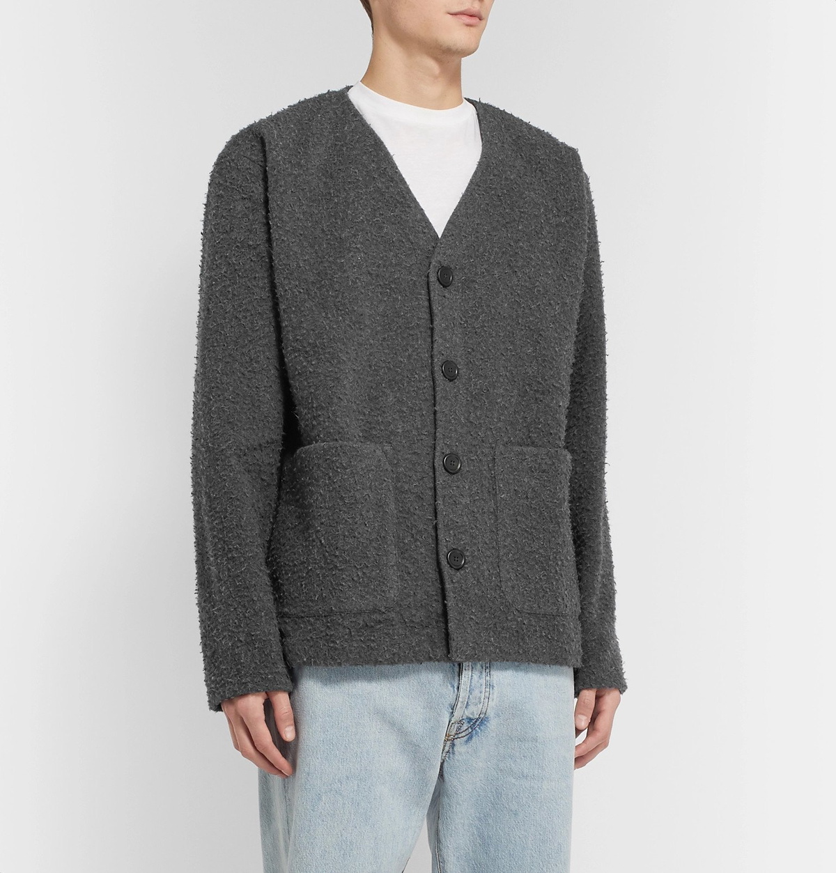 Our Legacy - Textured Wool-Blend Cardigan - Gray Our Legacy