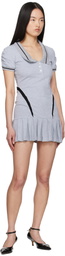 Ashley Williams Gray Amelia Minidress