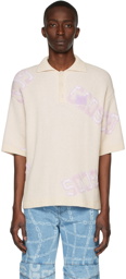 GCDS Off-White Sponge Polo