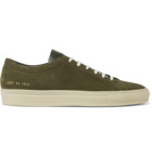 Common Projects - Achilles Suede and Leather Sneakers - Green