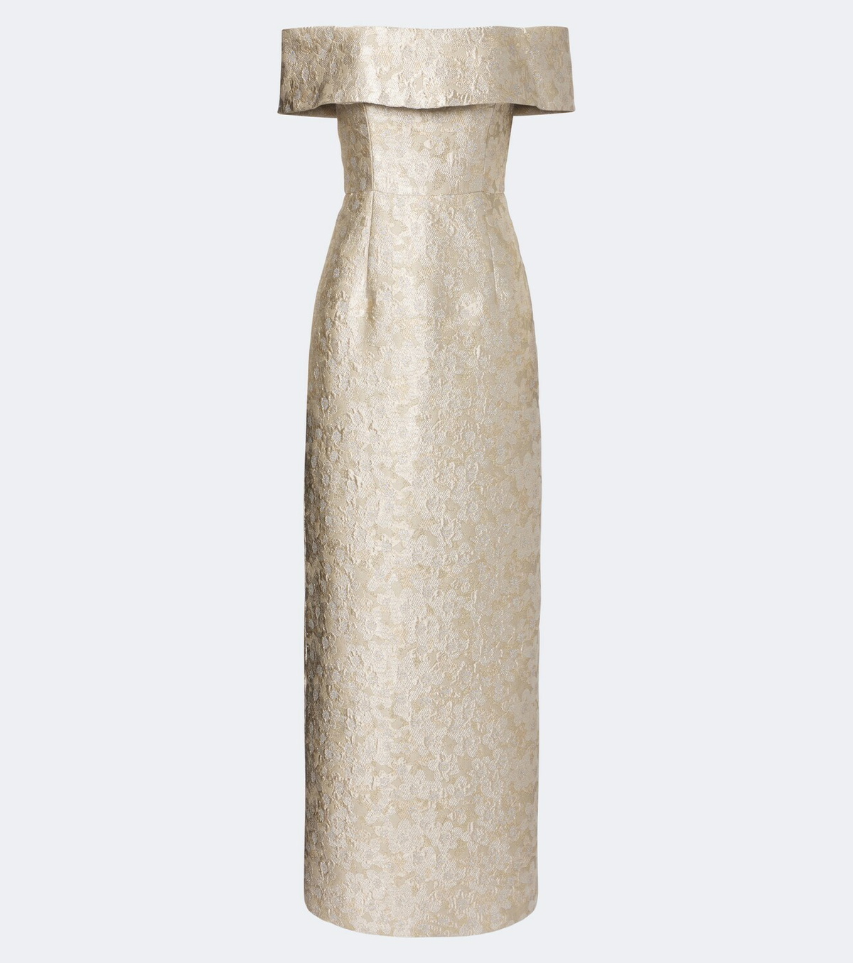 Markarian Clover floral brocade bustier gown