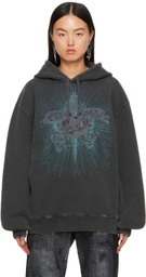 Jean Paul Gaultier Black 'Safe Sex' Hoodie