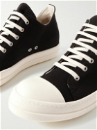 DRKSHDW by Rick Owens - Rubber-Trimmed Twill Sneakers - Black