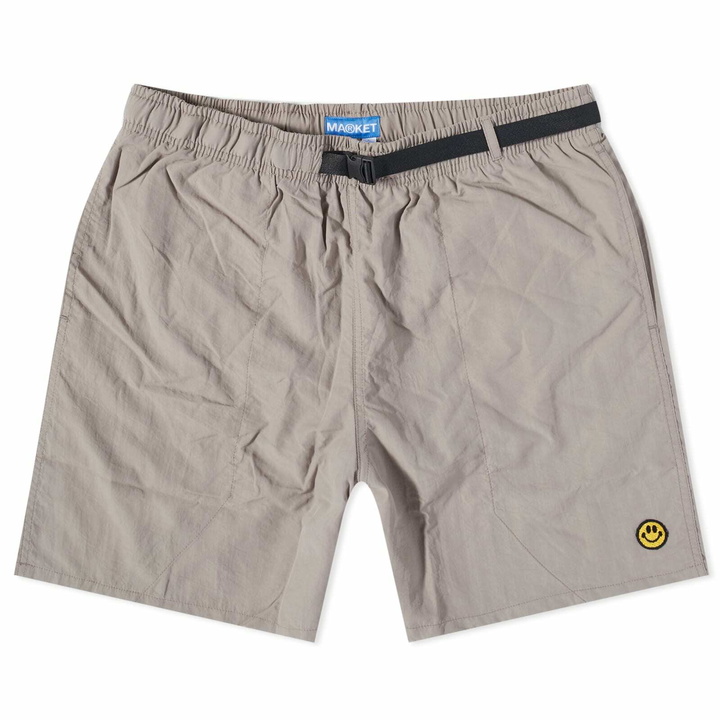 Photo: MARKET Men's Smiley Tech Short in Grey