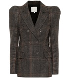 Tibi - Checked wool-blend blazer