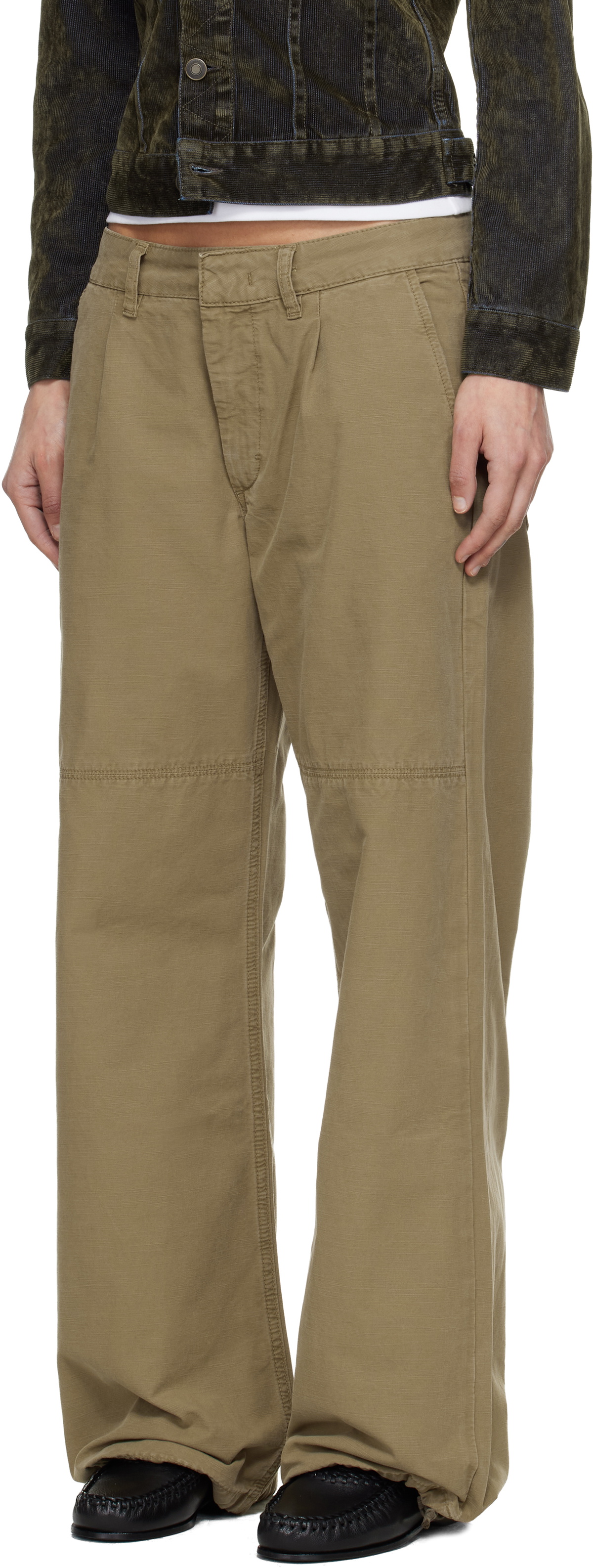JEANERICA Khaki Mina Trousers
