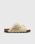 Birkenstock Arizona Bb Shearling Teddy Laf White - Womens - Sandals & Slides