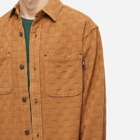 General Admission Men's Checker Overshirt in Pumpkin