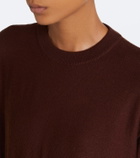 Lemaire Deconstructed wool-blend midi dress