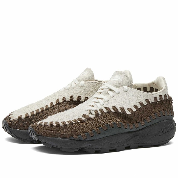 Photo: Nike AIR FOOTSCAPE WOVEN NH Sneakers in Coconut Milk/Baroque Brown/Black