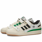 Adidas Men's Forum 84 Low Sneakers in White/Core Black/Green