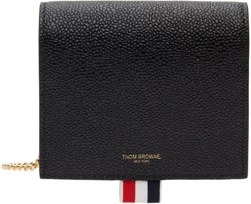 Thom Browne Black Leather Shoulder Bag Thom Browne