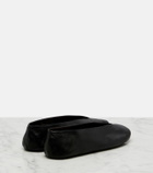 The Row Fay leather ballet flats