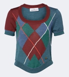 Vivienne Westwood Argyle wool and cotton sweater
