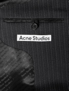Acne Studios - Jarvel Double-Breasted Pinstriped Wool-Blend Suit Jacket - Gray
