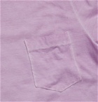 Massimo Alba - Watercolour-Dyed Cotton-Jersey T-Shirt - Purple