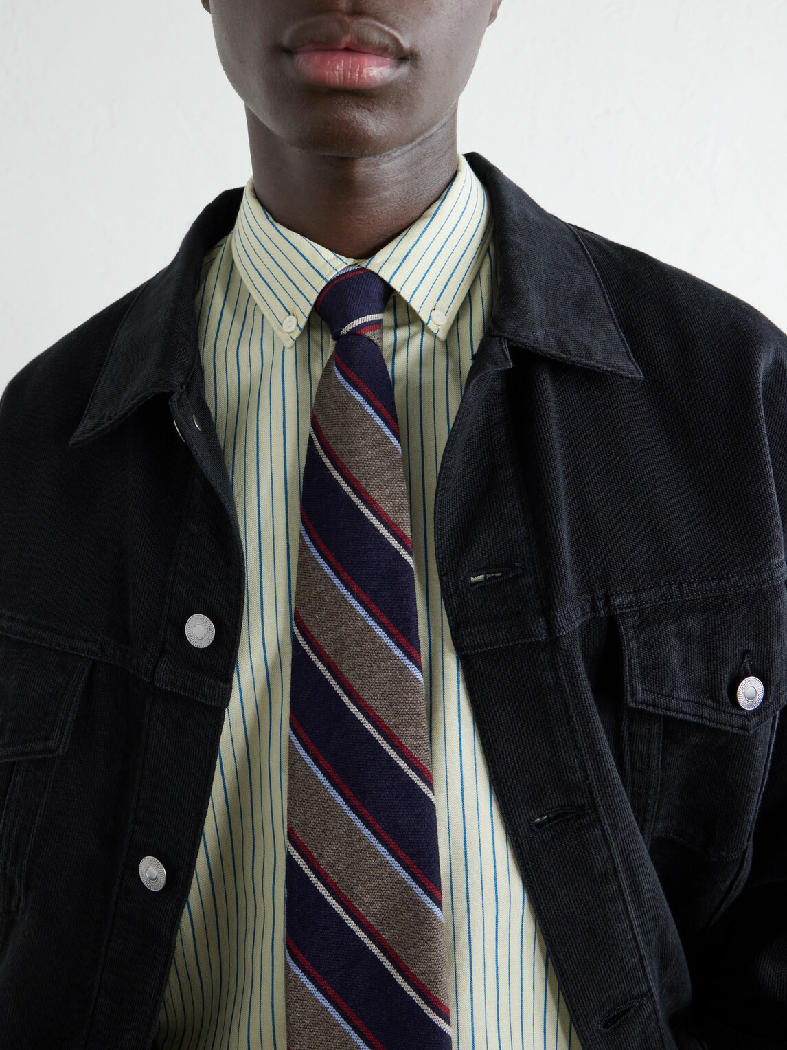 Visvim - Beiler Striped Cotton Oxford Shirt - Green