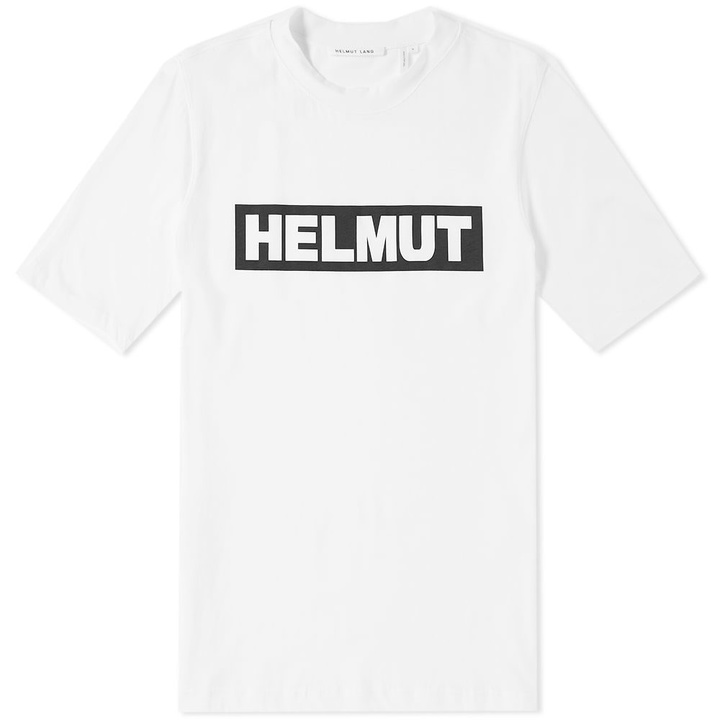 Photo: Helmut Lang Boxed Logo Tee White