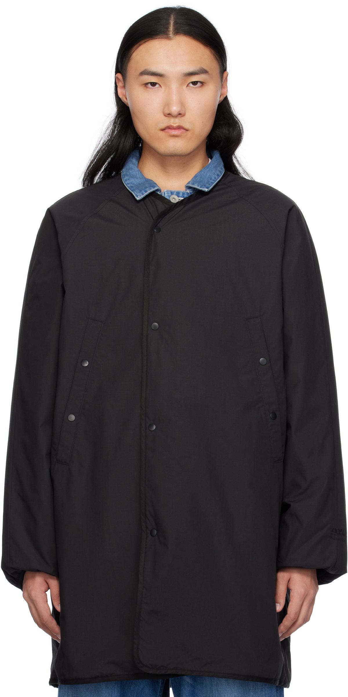 nanamica Black Reversible Down Coat Nanamica