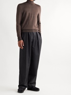 The Row - Emile Wool and Silk-Blend Rollneck Sweater - Brown