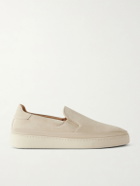 Mulo - Suede Slip-On Sneakers - Neutrals