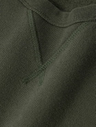 Hartford - Garment-Dyed Cotton-Jersey Sweatshirt - Green