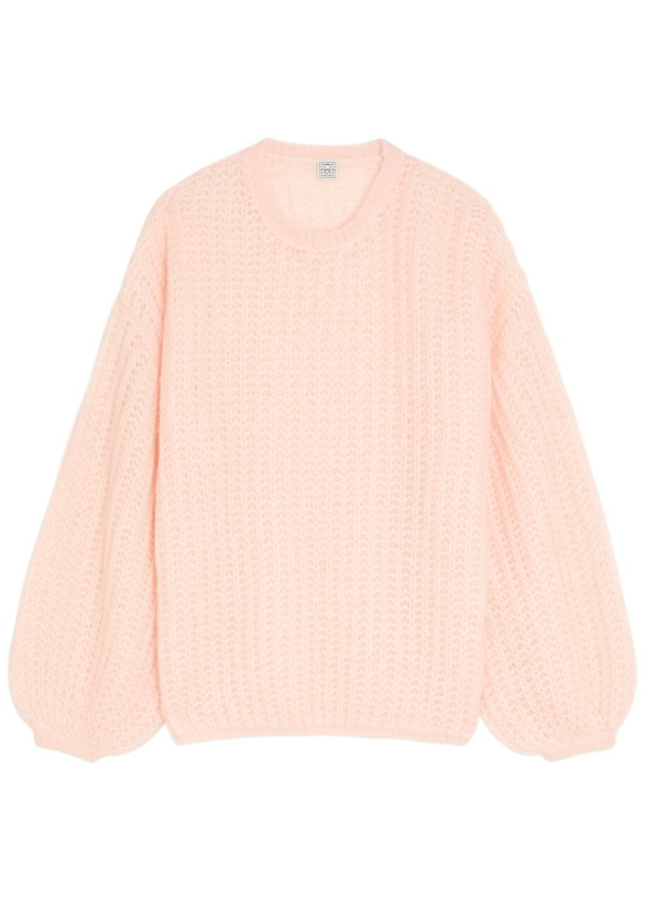 Photo: Toteme Puffed Mohair-blend Jumper Light Pink