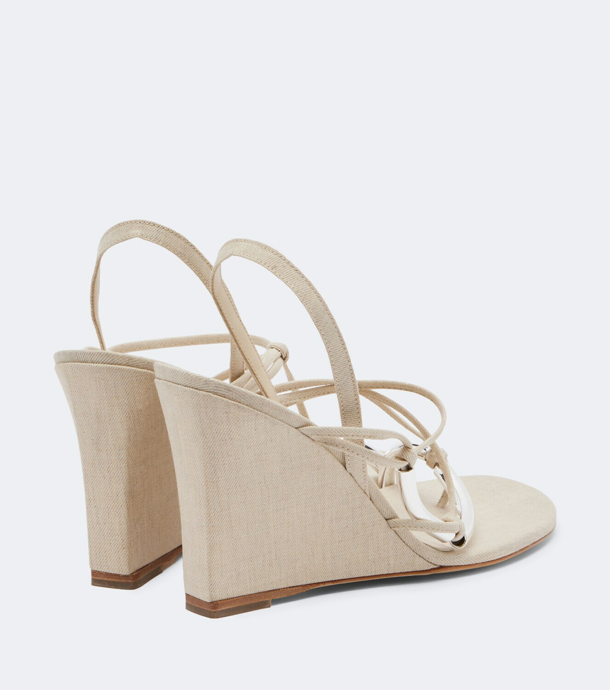 Christopher Esber Molten wedge thong sandals