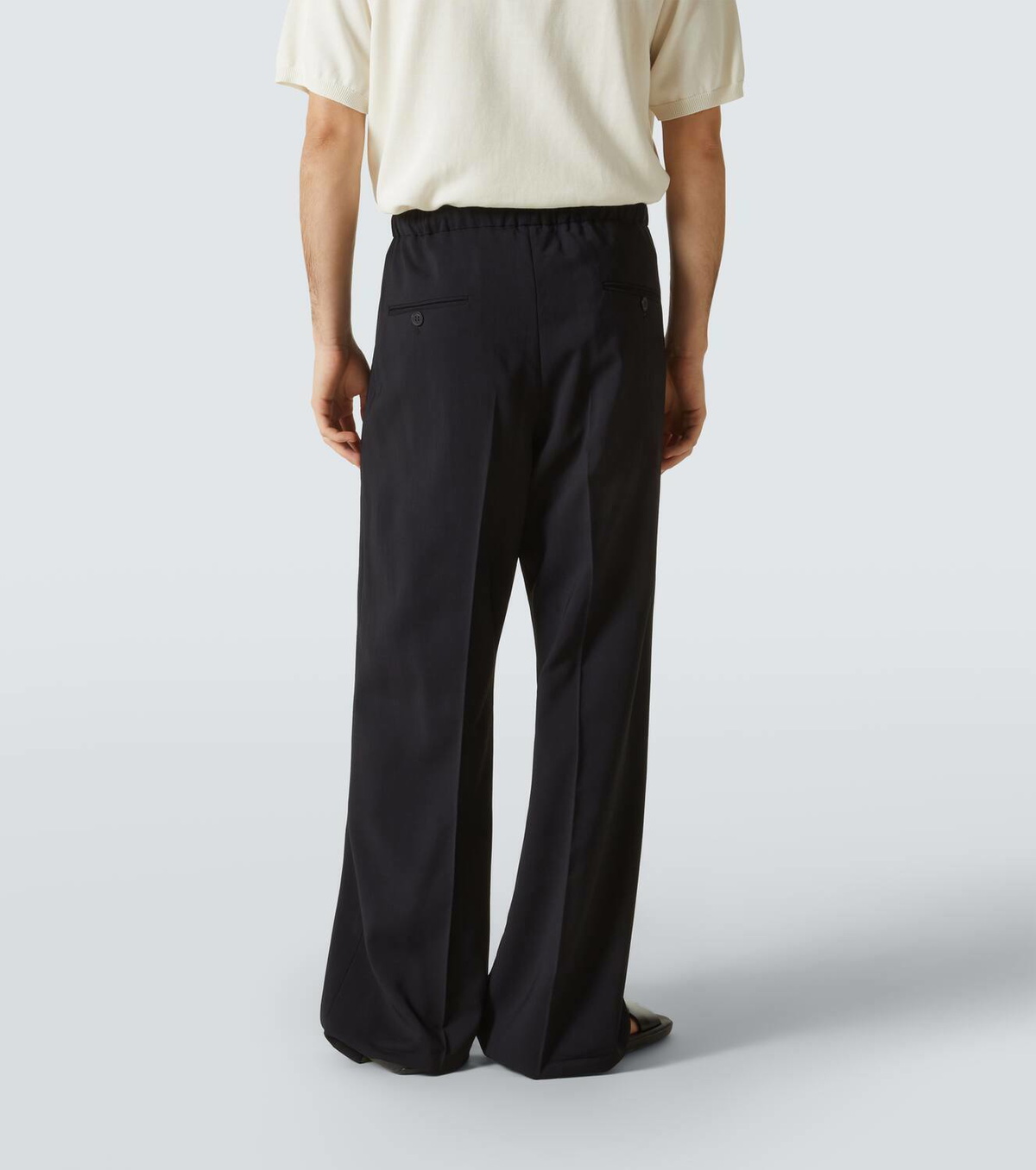 Plan C High-rise wide-leg pants