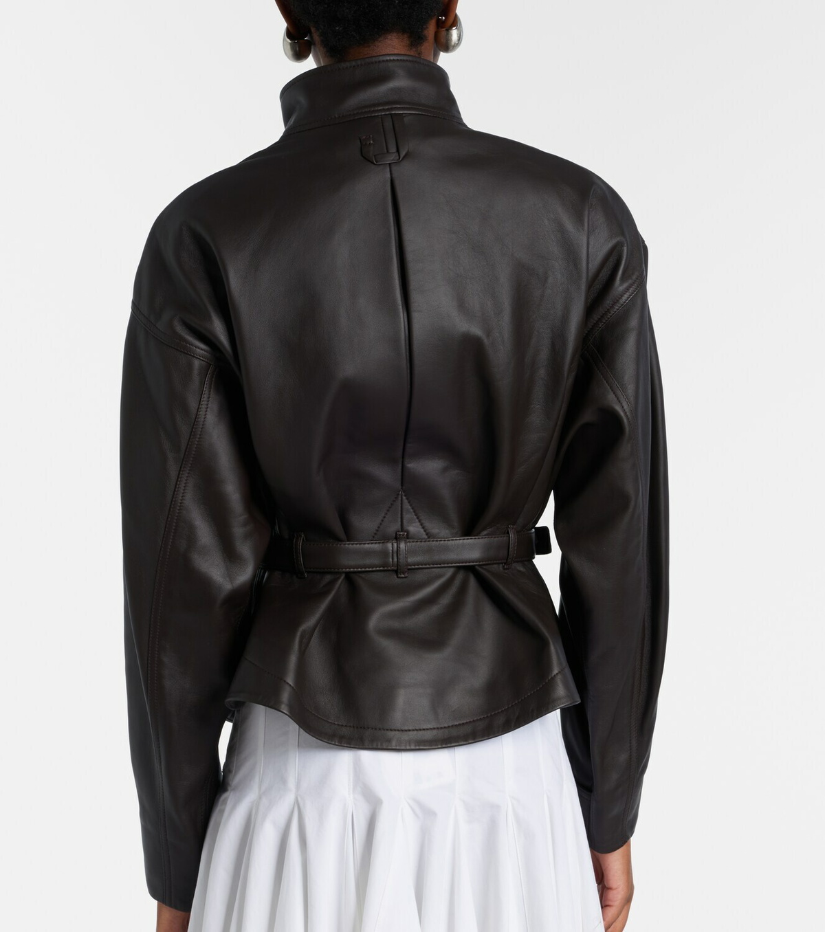 Jacquemus Ciro belted leather jacket