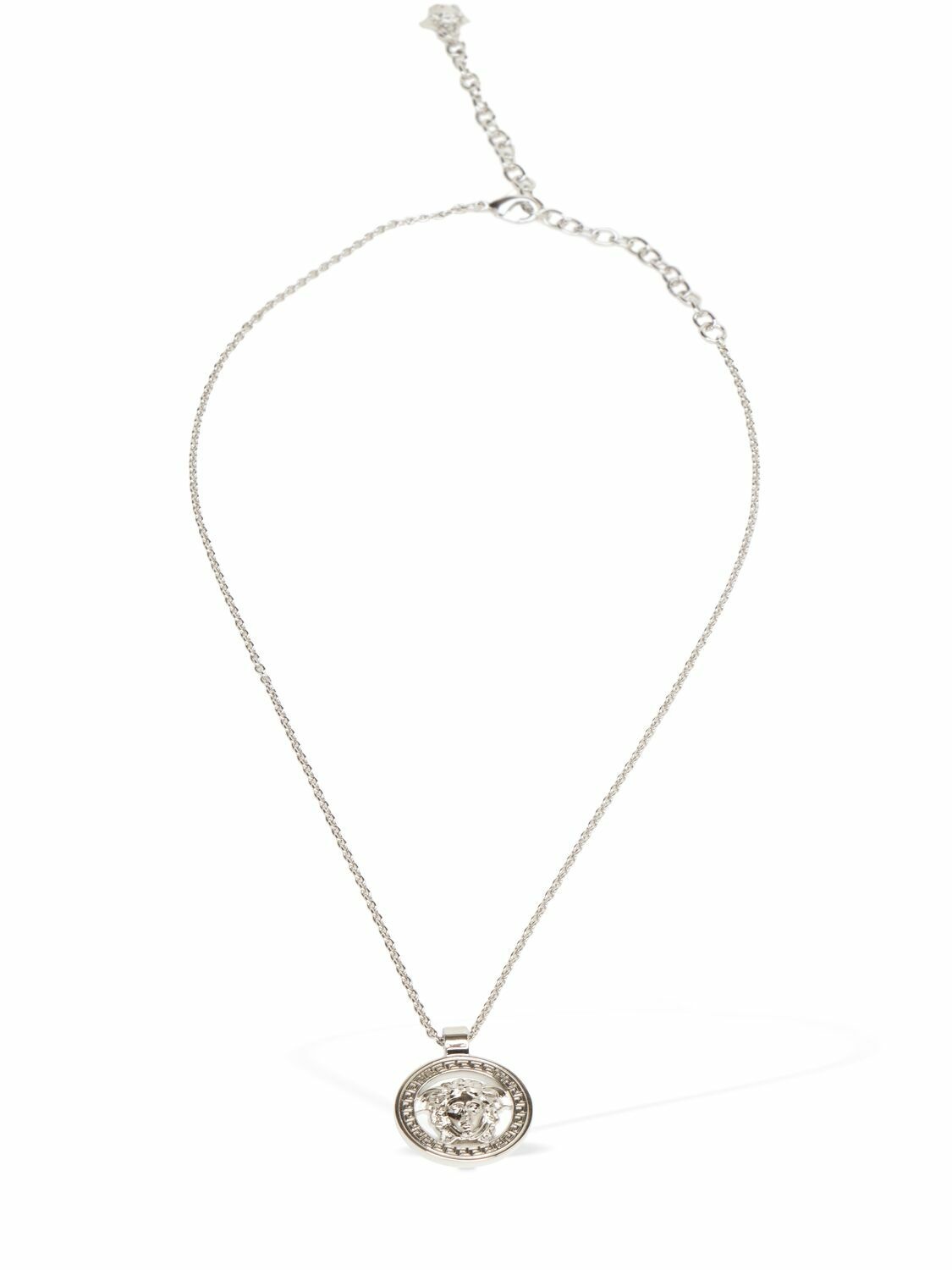Photo: VERSACE Metal Necklace Logo Charm