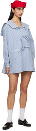 Bode Blue Club Stripe Sailor Coat