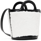 Marni Black & White Small Bucket Messenger Bag