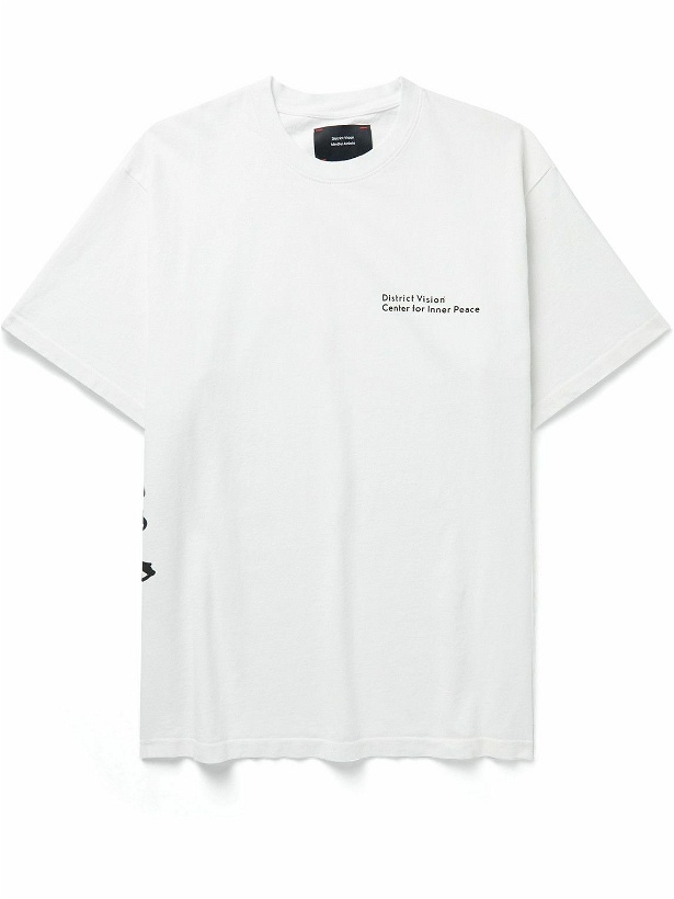 Photo: DISTRICT VISION - Karuna Logo-Print Recycled Cotton-Jersey T-Shirt - White