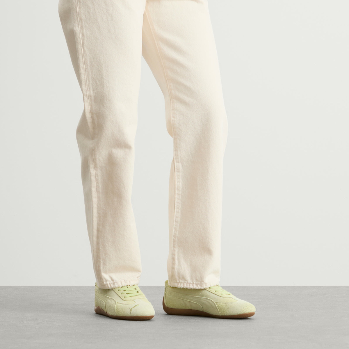 Puma Women's x Danielle Cathari Washed Speedcat Sneakers in Pistachio Green