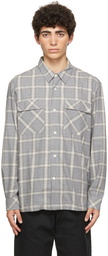 HOPE Grey Check Base Over Shirt