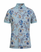 Etro Mens Polo shirt Light in Blue