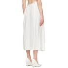 Maison Margiela Off-White Taped Midi Skirt