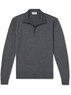 John Smedley - Barrow Merino Wool Half-Zip Sweater - Gray