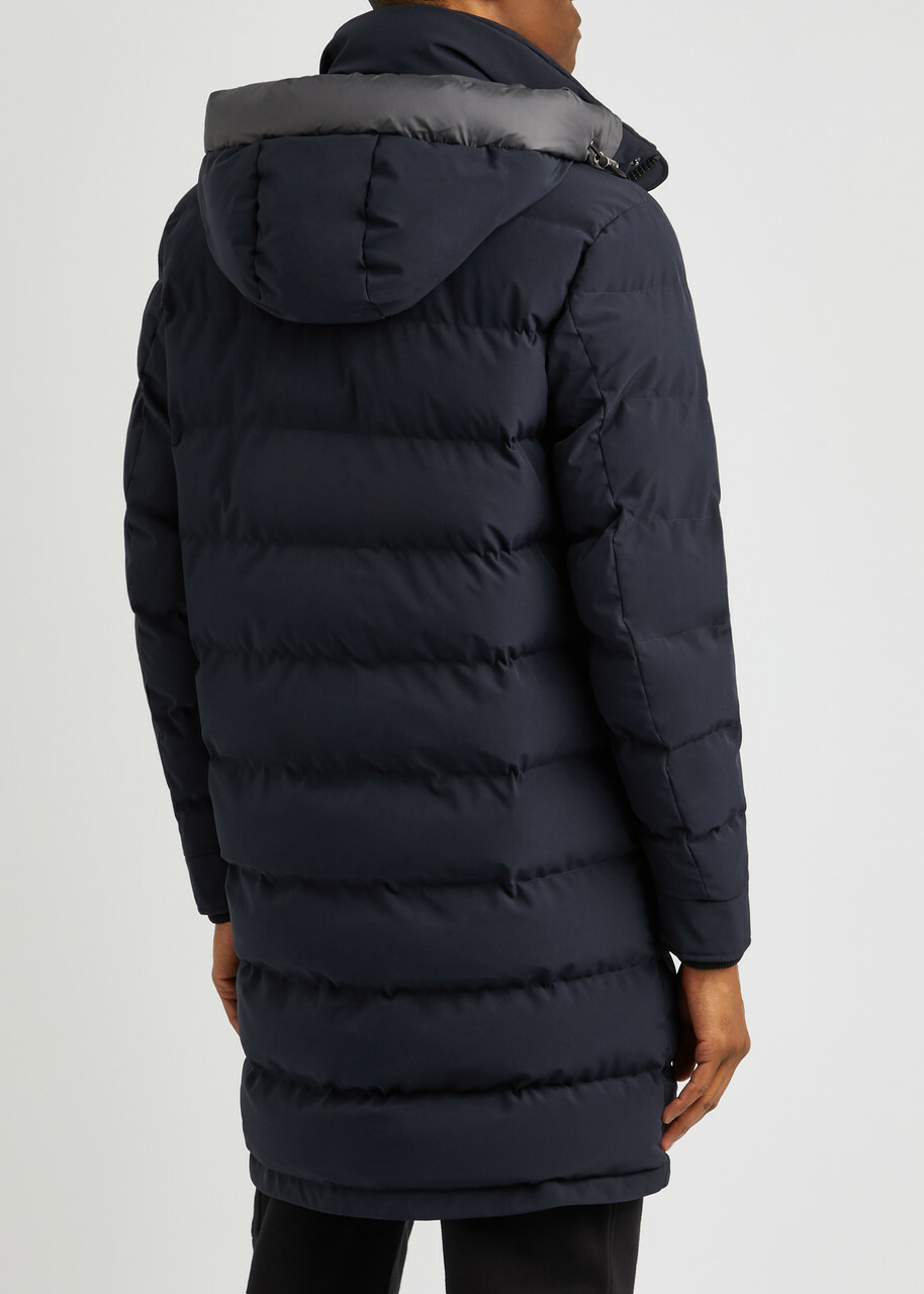 Sandbanks Branksome Quilted Shell Coat Navy