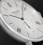 NOMOS Glashütte - Ludwig Neomatik 41 Limited Edition Automatic 40.5mm Stainless Steel and Leather Watch, Ref. No. 291 - White