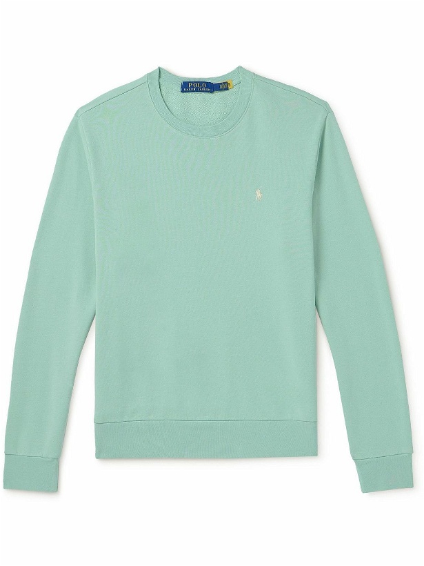 Photo: Polo Ralph Lauren - Logo-Embroidered Cotton-Jersey Sweatshirt - Green