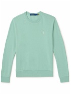 Polo Ralph Lauren - Logo-Embroidered Cotton-Jersey Sweatshirt - Green