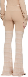 determ; Beige Polyester Lounge Pants
