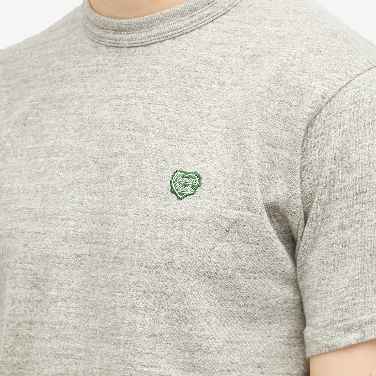 【Human Made】 正規品★ Heart Badge T-Shirt Gray ★人気 Human Made Men's Heart Badge T-Shirt in Gray Human Made